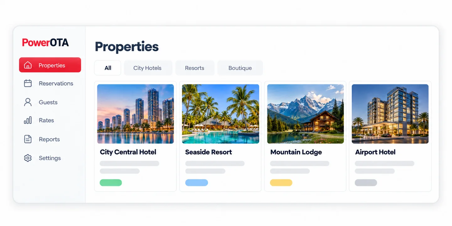 PowerOTA group accommodation dashboard